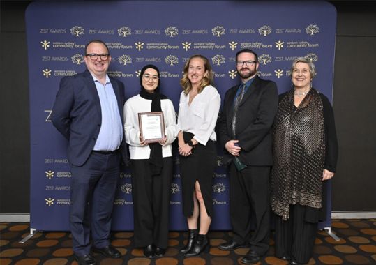 Community partnership recognised with Zest award