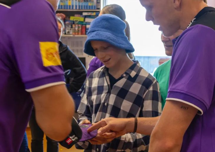 Cricket, community and care come together at Royal Hobart Hospital